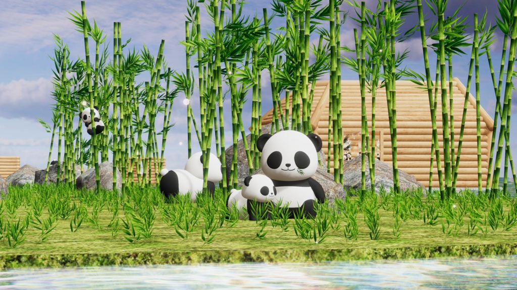 WARUDO와루도(PRO/STANDARD) ENVIRONMENT W092-HOV PANDA (spinlive) 2in1set