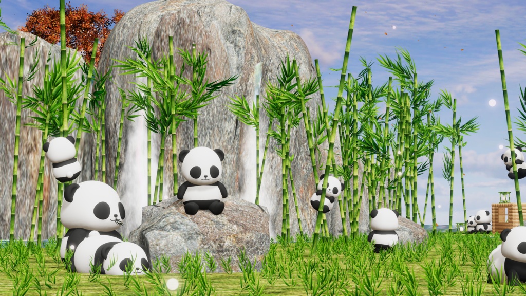 WARUDO와루도(PRO/STANDARD) ENVIRONMENT W092-HOV PANDA (spinlive) 2in1set
