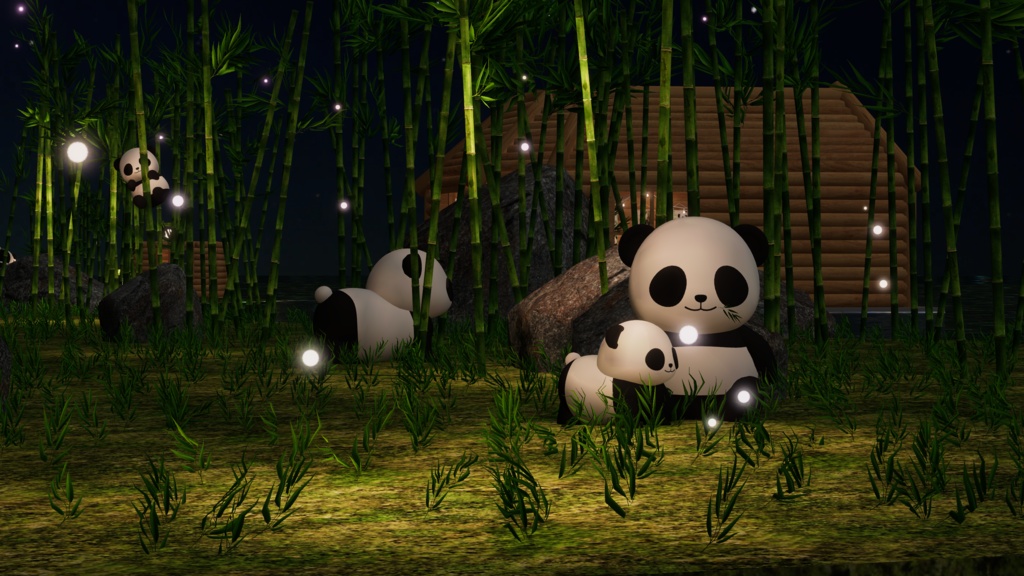 WARUDO와루도(PRO/STANDARD) ENVIRONMENT W092-HOV PANDA (spinlive) 2in1set