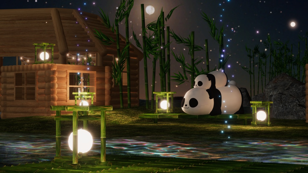 WARUDO와루도(PRO/STANDARD) ENVIRONMENT W092-HOV PANDA (spinlive) 2in1set