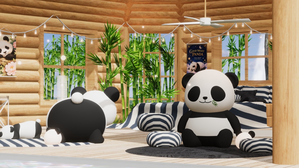 WARUDO와루도(PRO/STANDARD) ENVIRONMENT W092-HOV PANDA (spinlive) 2in1set