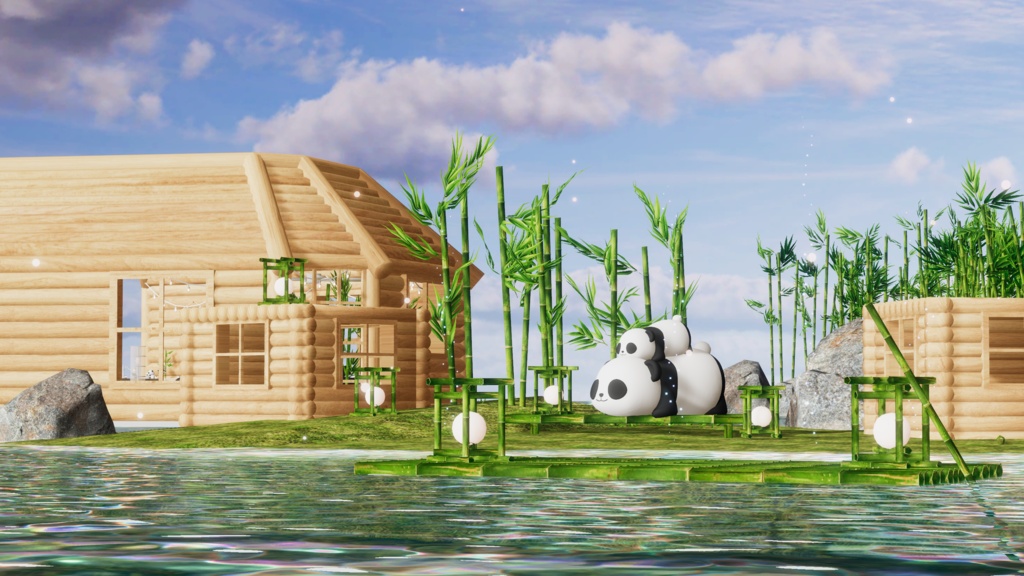 WARUDO와루도(PRO/STANDARD) ENVIRONMENT W092-HOV PANDA (spinlive) 2in1set