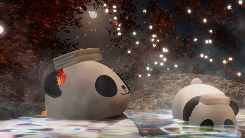 WARUDO와루도(PRO/STANDARD) ENVIRONMENT W092-HOV PANDA (spinlive) 2in1set