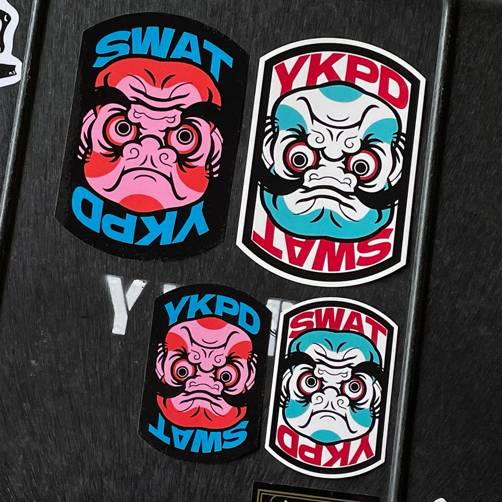 両面入道ステッカー