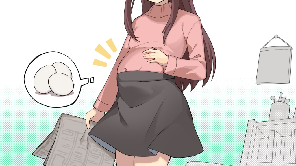 友達の目の前で産卵の危機!