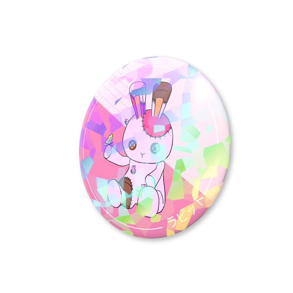 ホログラム缶バッジ(ラピット)