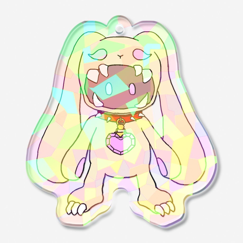 ちっちゃいアクリルキーホルダー(ガブうさ)
