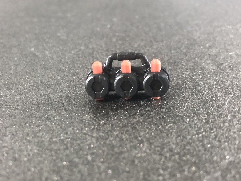 ミサイルポッド04 (2個) 黒/赤茶