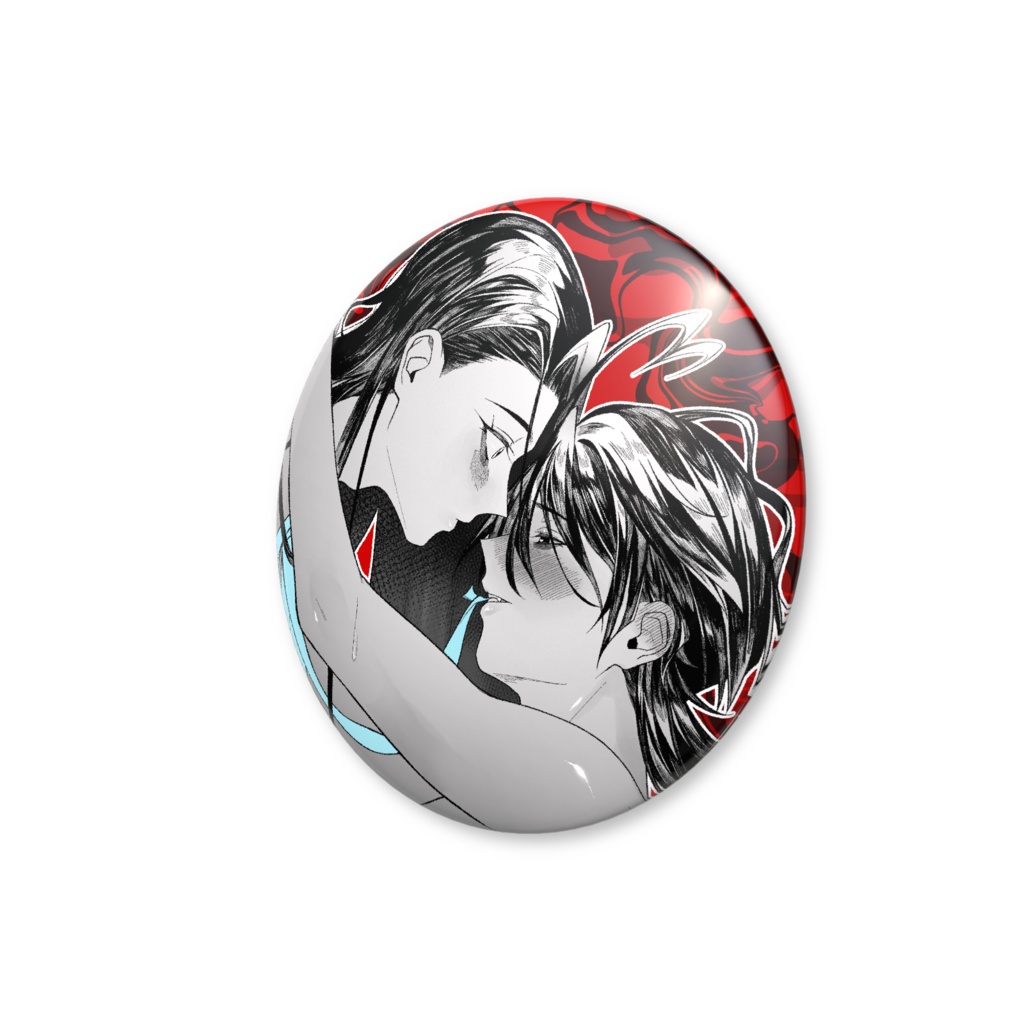 八尺様&千尋君缶バッジ(バリュー)