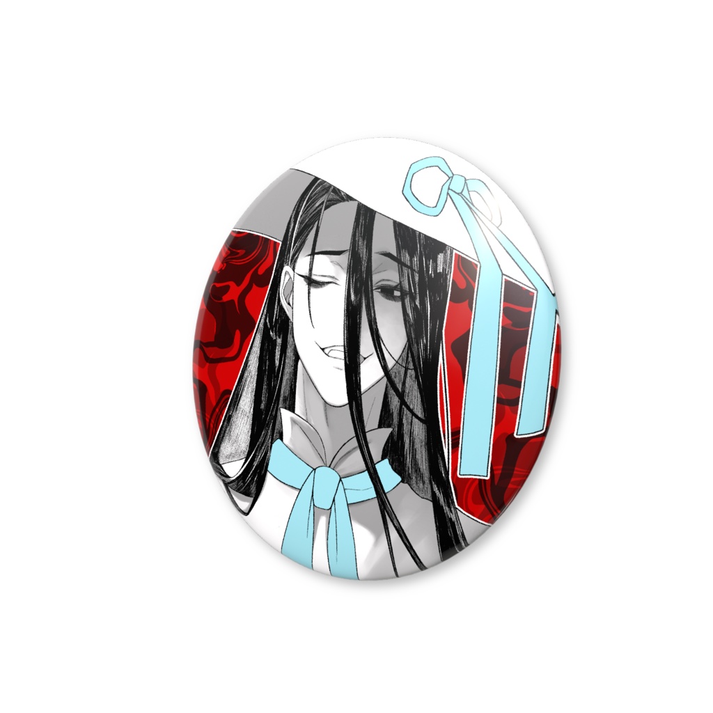 八尺様缶バッジ(バリュー)