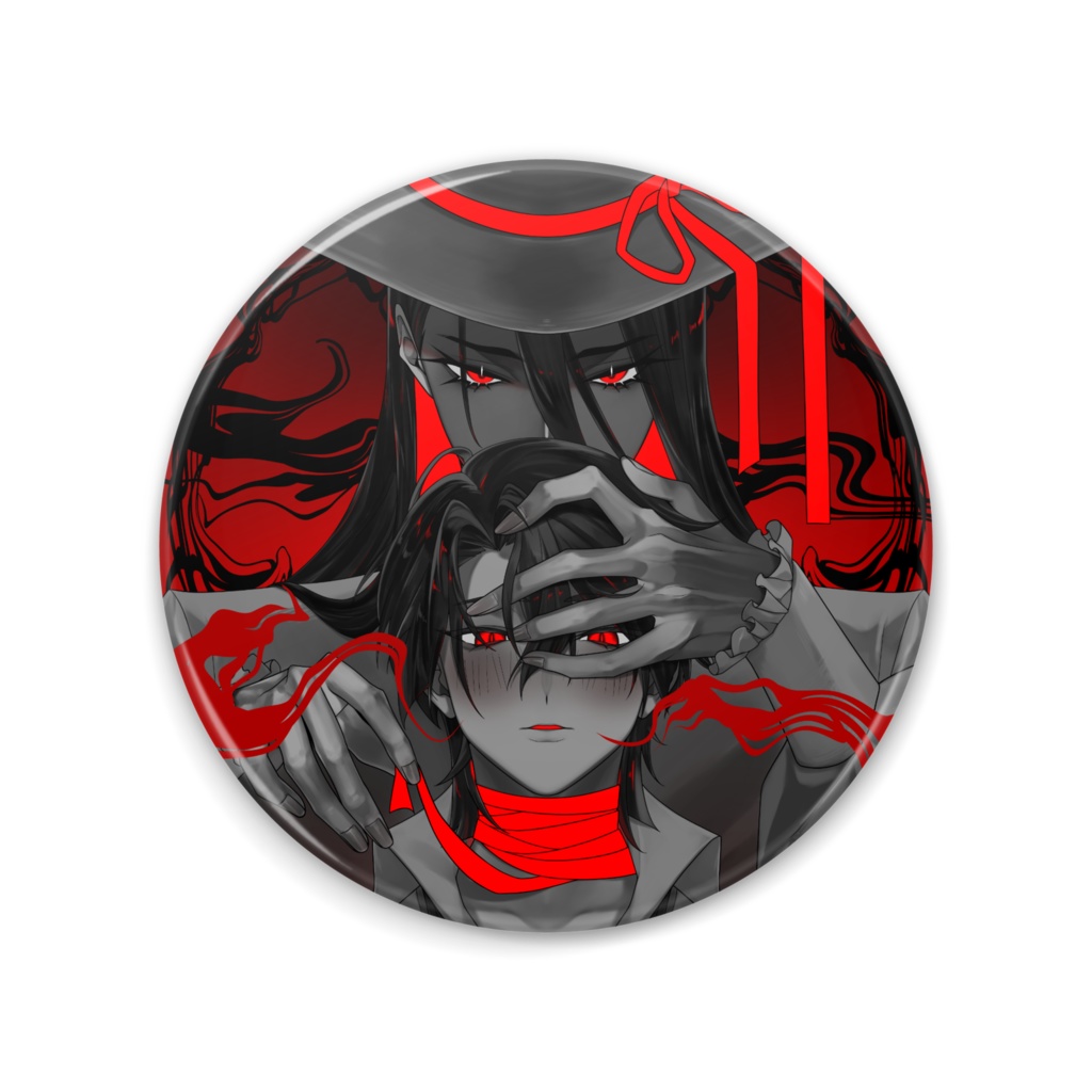 八尺様＆千尋君缶ミラー