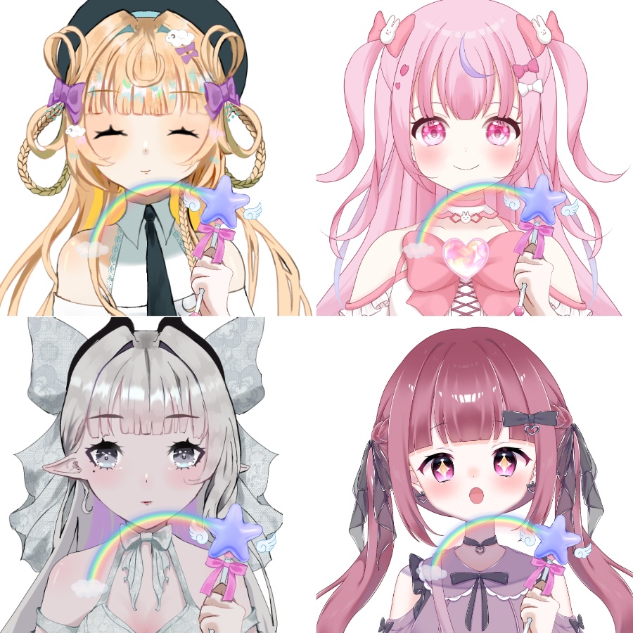 【高画質】虹の魔法ステッキ