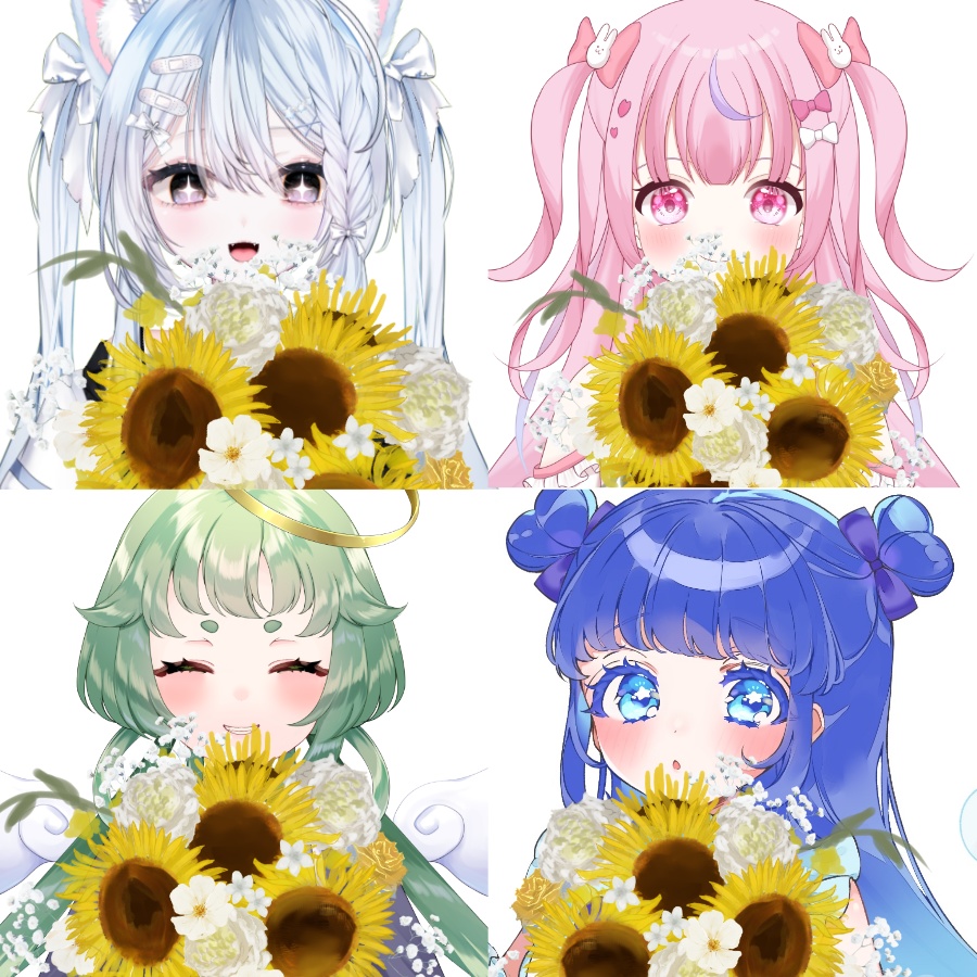 【高画質】ひまわりブーケ