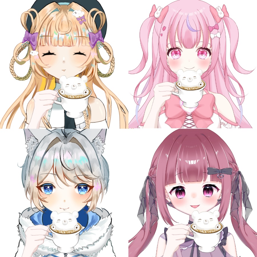 【高画質】ラテアートくまの手