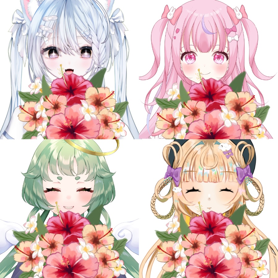 【商用可能】ハイビスカスの花束