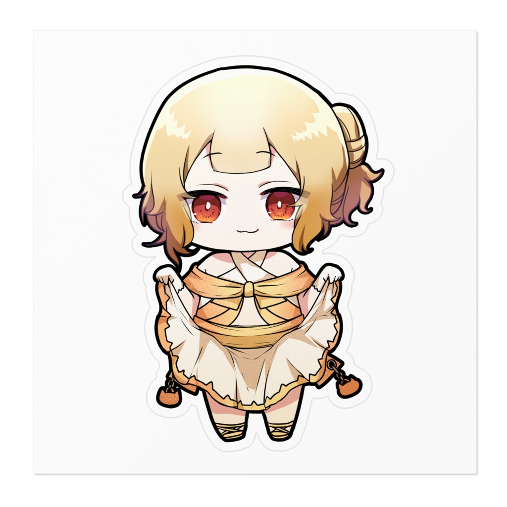 大戸カオリデフォルメステッカー(4周年)