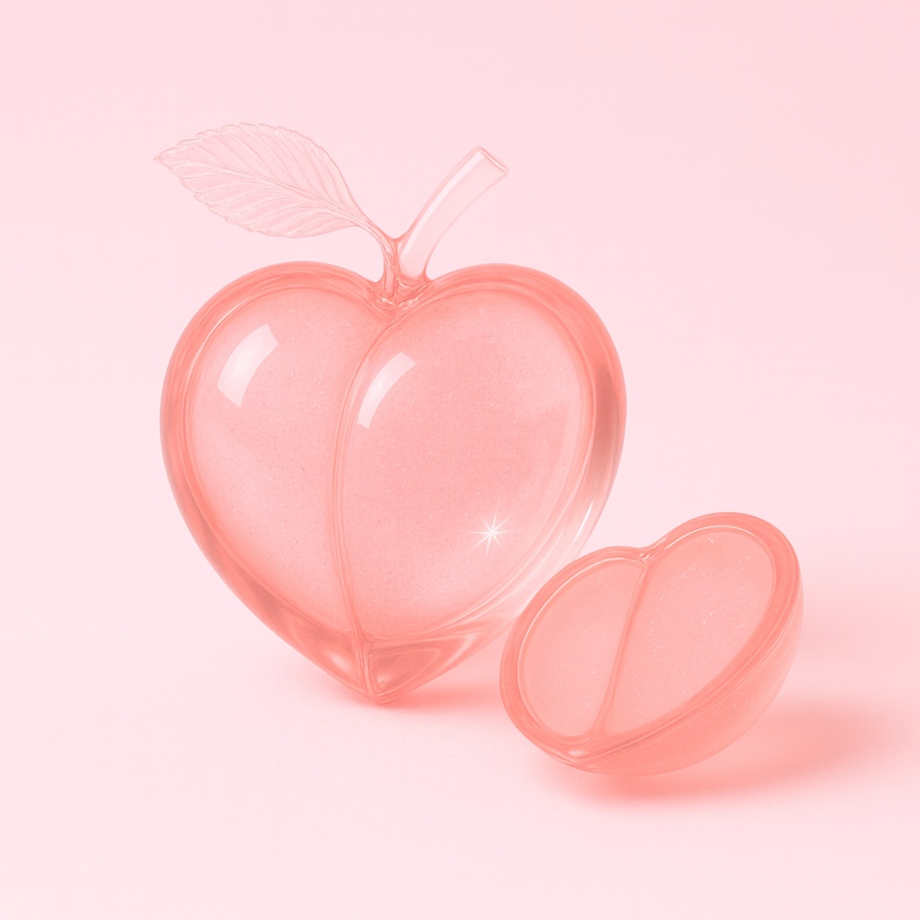 C'z ガラス桃--Sakura Pale Pink × Crystal Glass (基本アングルセット)