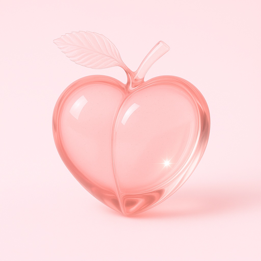 C'z ガラス桃--Sakura Pale Pink × Crystal Glass (基本アングルセット)