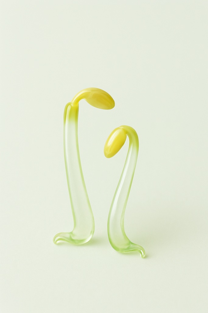 C'z Glass-Bean Sprout-4sets