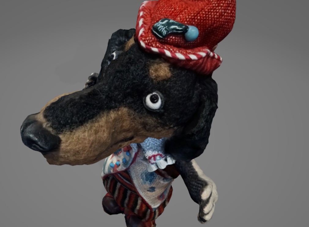 人形 犬 3Dモデル