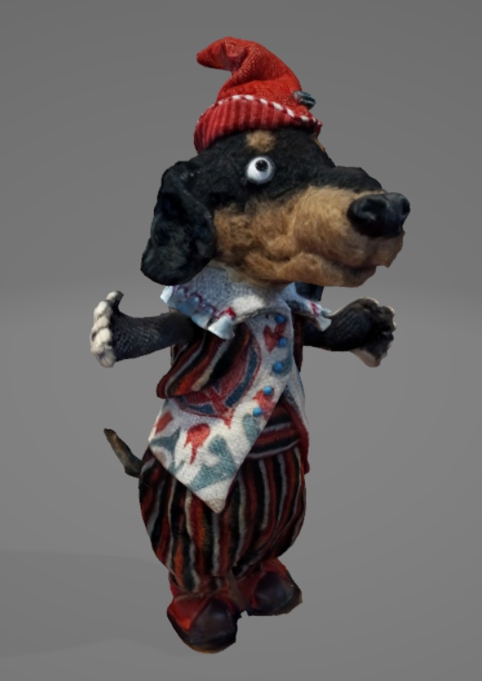 人形 犬 3Dモデル