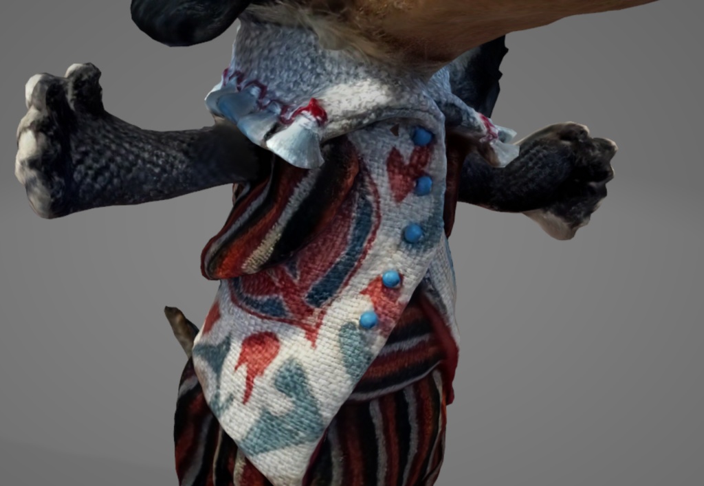 人形 犬 3Dモデル