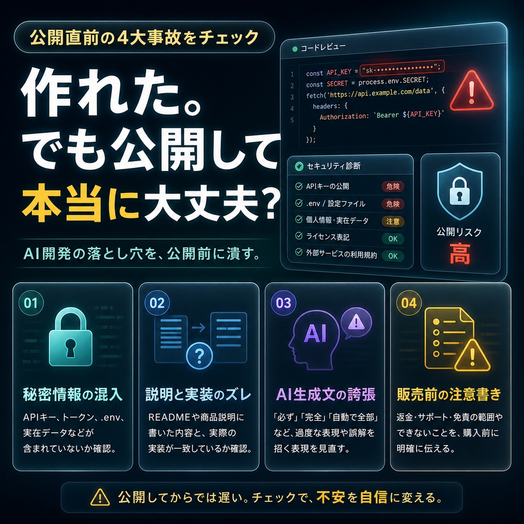AI開発 公開前セルフチェックキット