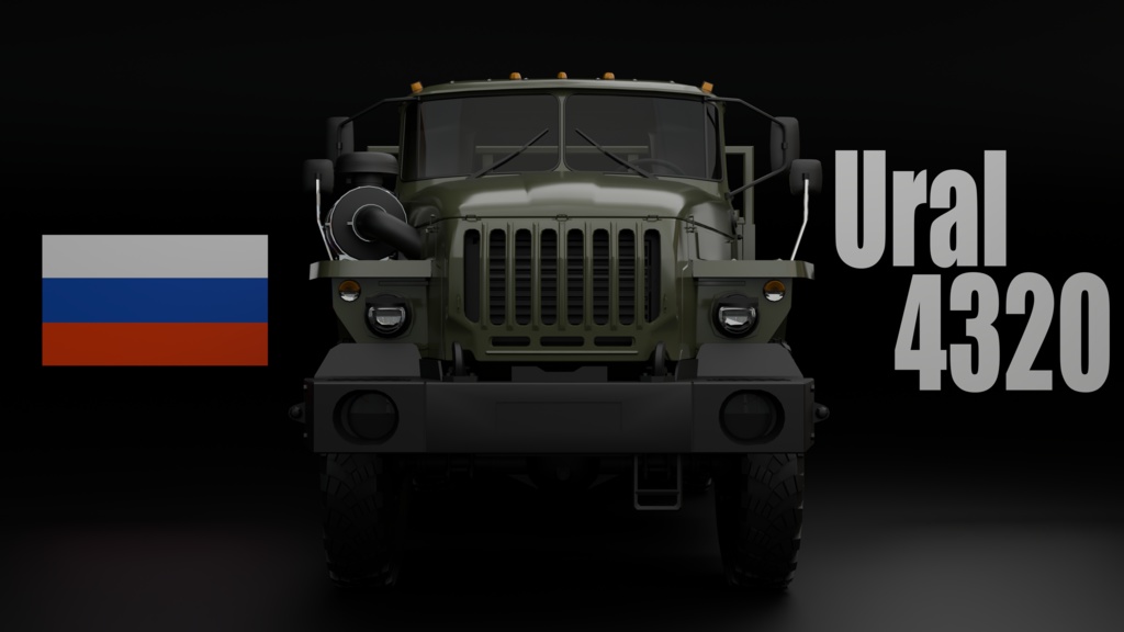 Ural 4320 6x6 truck [3Dmodel]