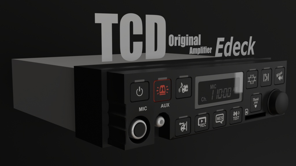 TCDオリジナルサイレンアンプ Edeck [3DPARTS]
