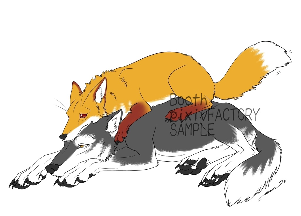 狼と狐 仲良しコサッシュ