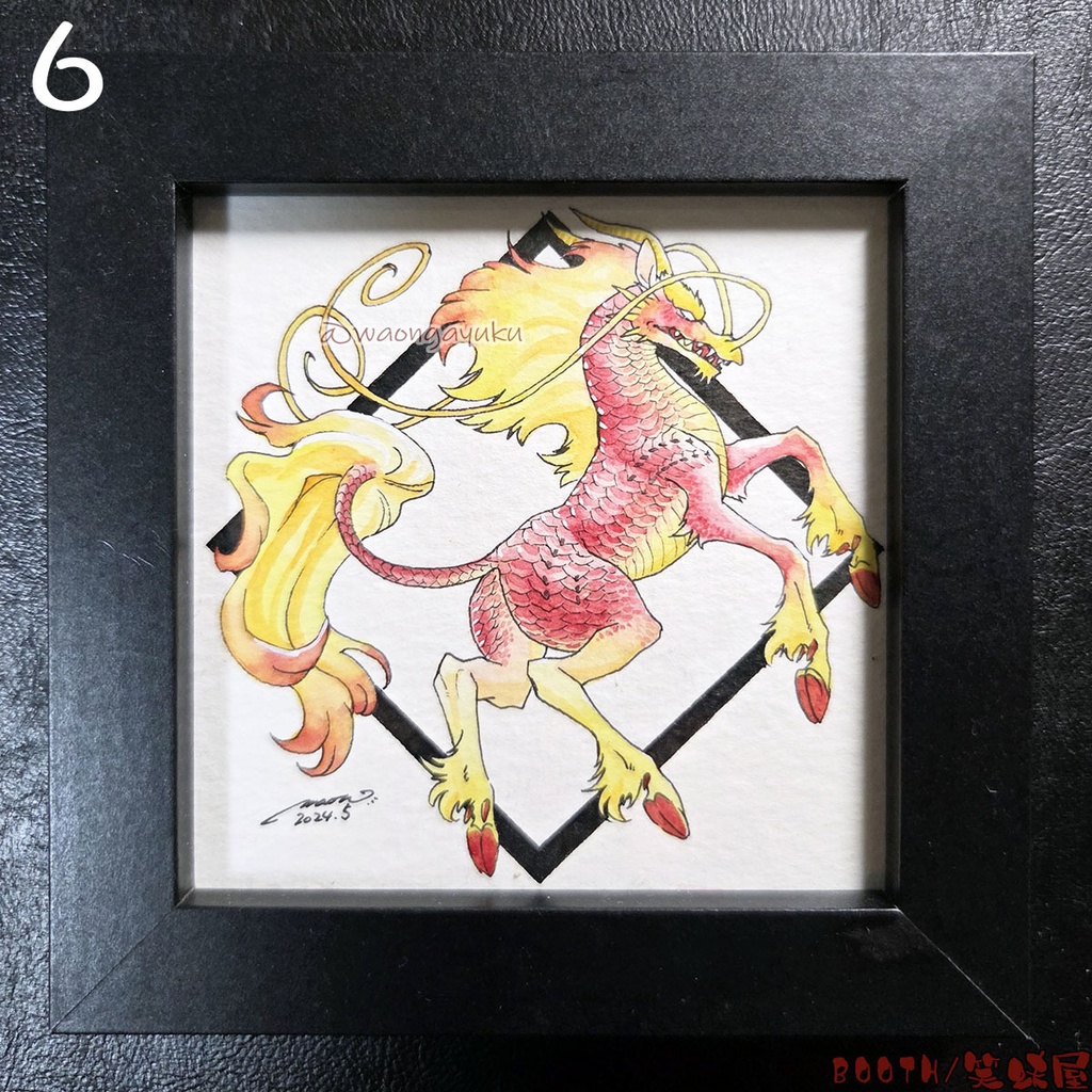 スクエア原画(額装込み)