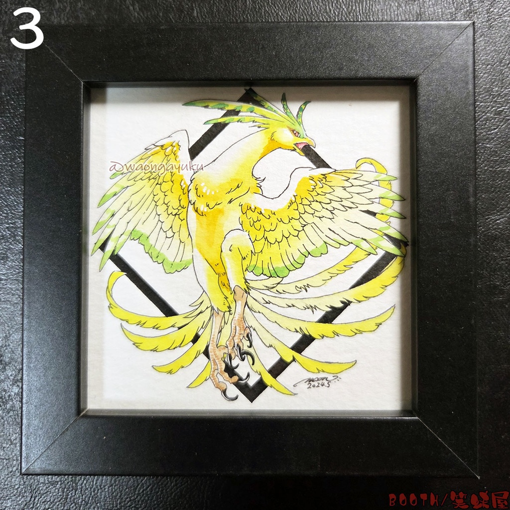 スクエア原画(額装込み)