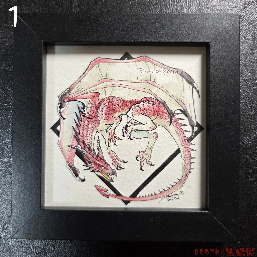 スクエア原画(額装込み)