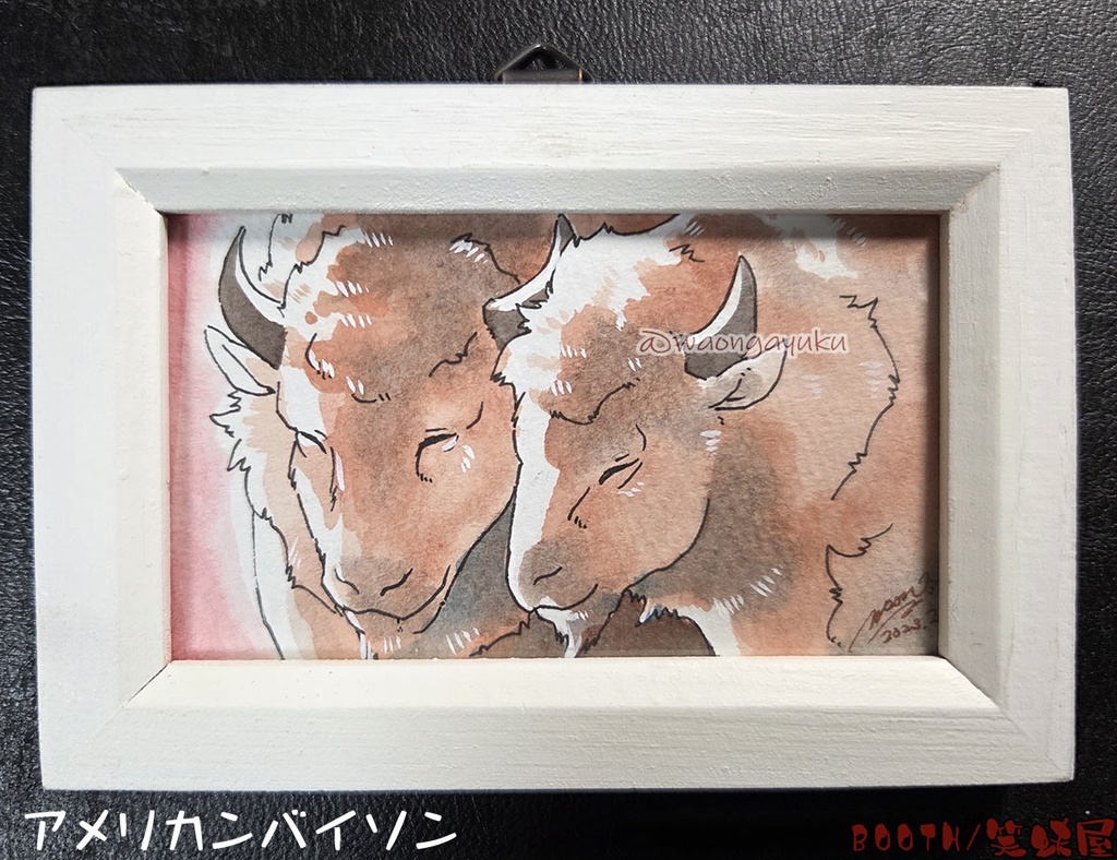 仲良し動物ミニ原画