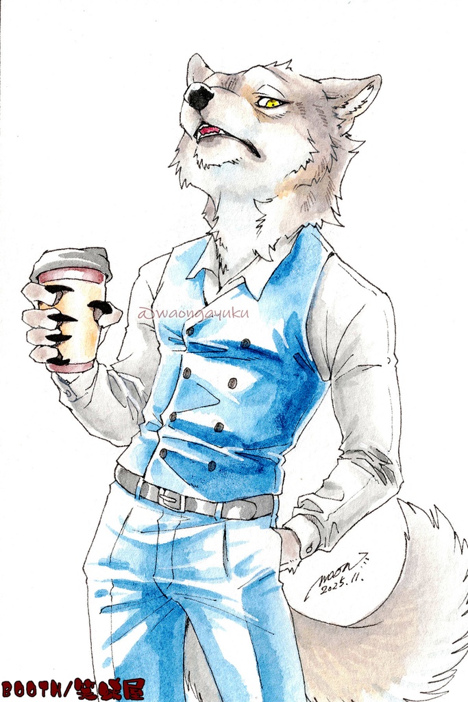 ハガキサイズ原画 (額装無し)