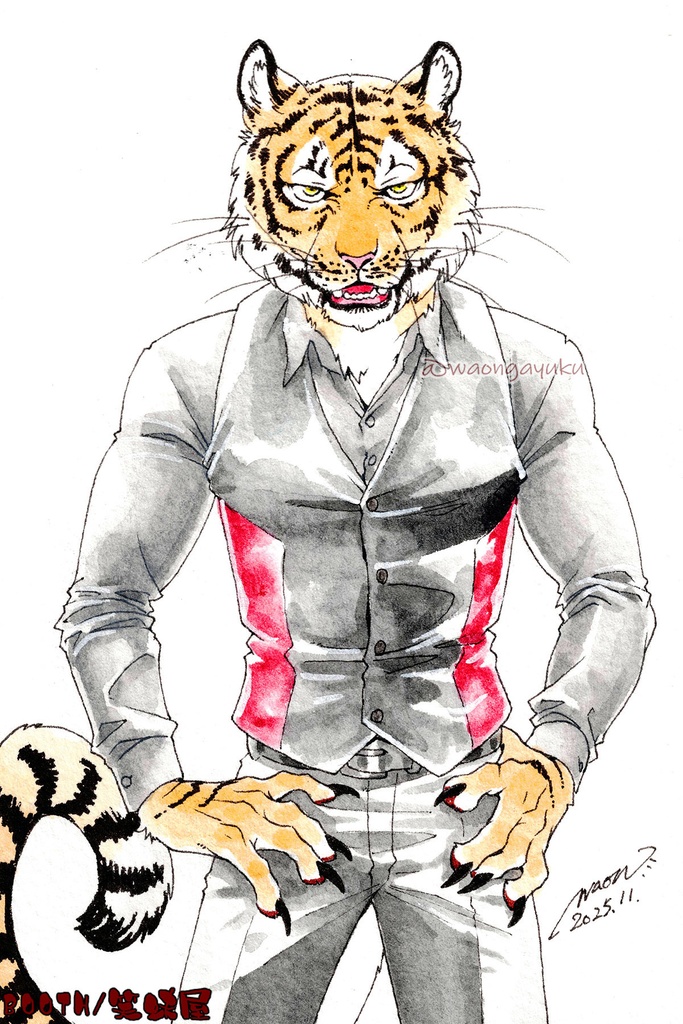 ハガキサイズ原画 (額装無し)