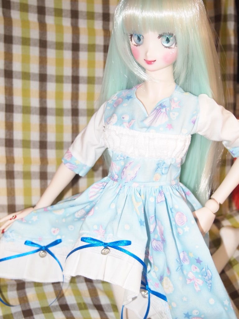 貝殻柄ワンピース DDサイズ