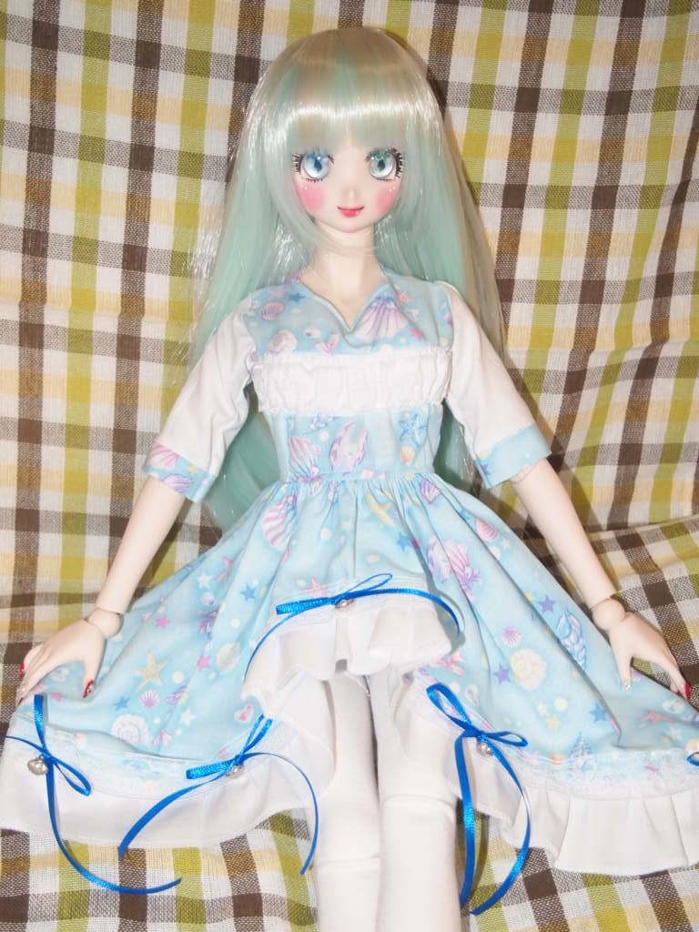 貝殻柄ワンピース DDサイズ