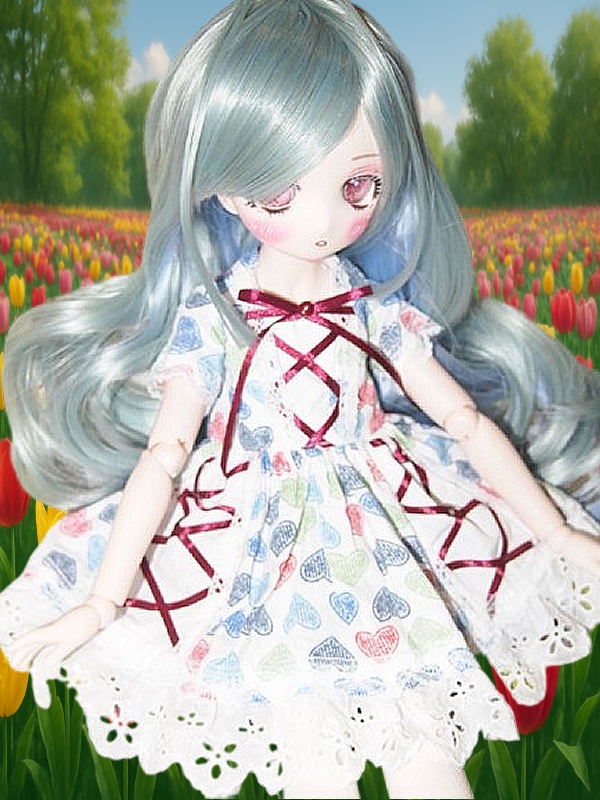 ハート柄リボンワンピース　SDM　MDD