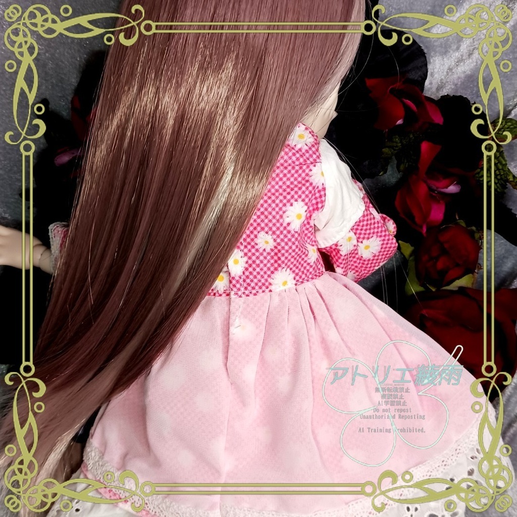 赤花柄ワンピース　SDM　MDD　