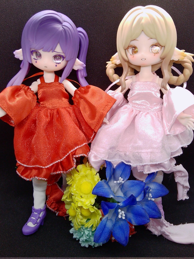 サテンきらきらドレス LULUYA ブラインドドール