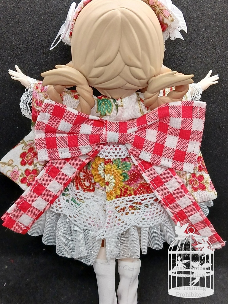 和装ワンピース 白 ブラインドドール 1/8