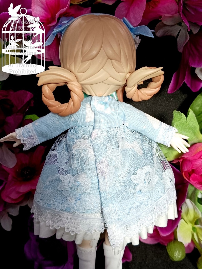 レース生地付、ワンピース3種類 ブラインドドール 1/8