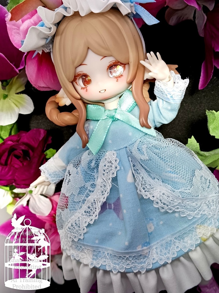 レース生地付、ワンピース3種類 ブラインドドール 1/8
