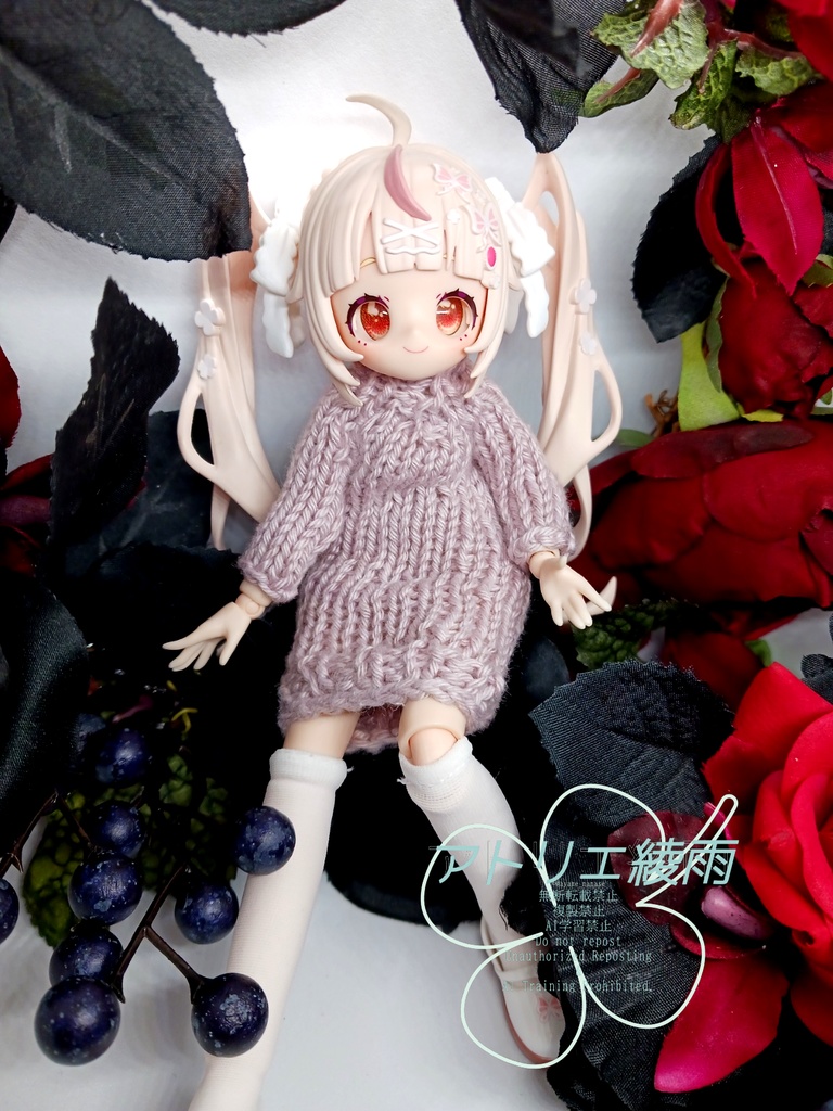 ブラインドドール 1/8 ロングセーターとショールのセット 3セット