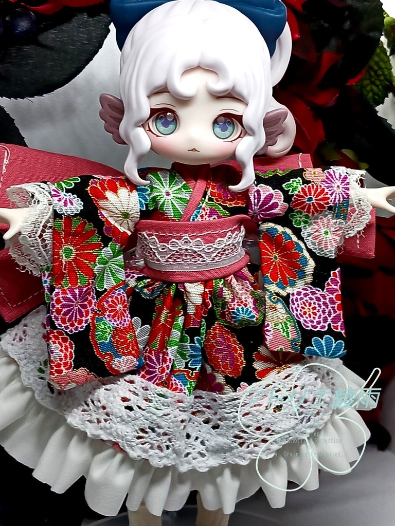 ブラインドドール 1/8 和装ワンピース 黒