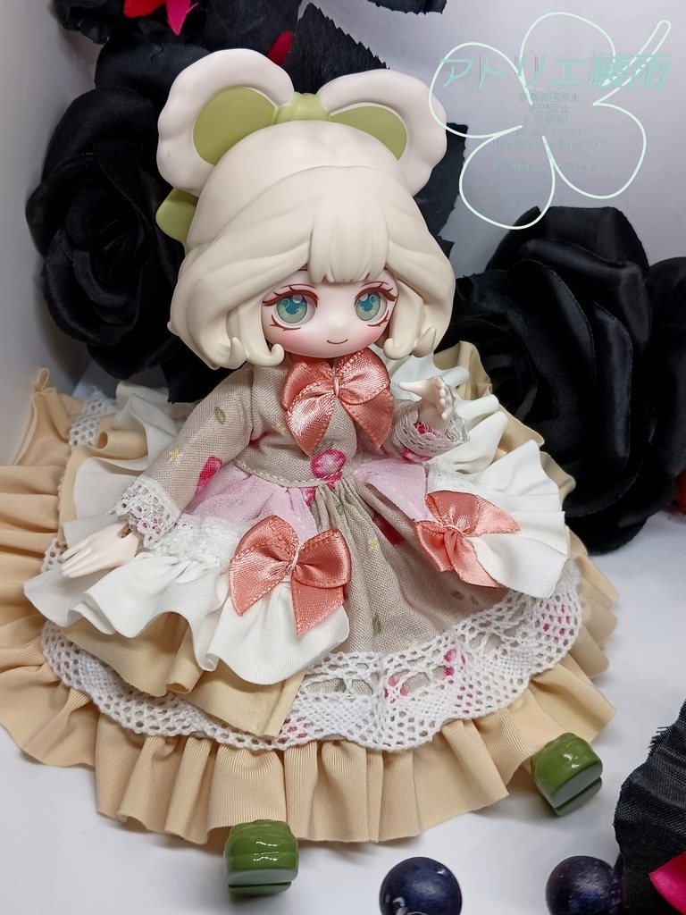 ブラインドドール 1/8 フリルもりもりワンピース ピンクいちご