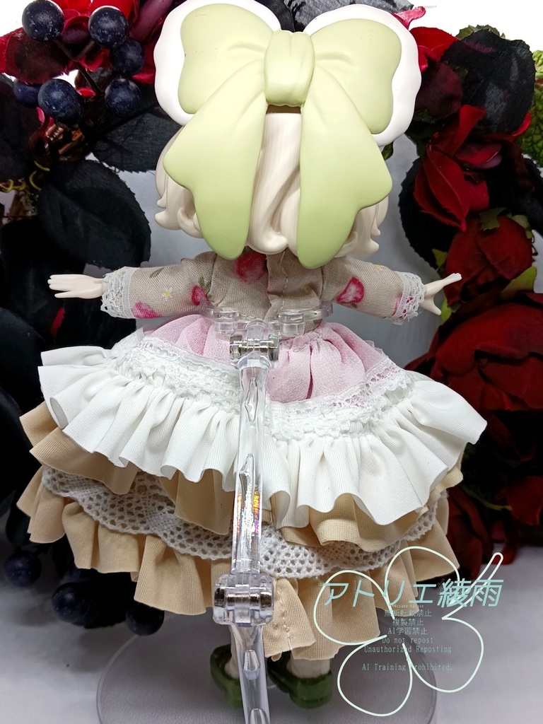 ブラインドドール 1/8 フリルもりもりワンピース ピンクいちご