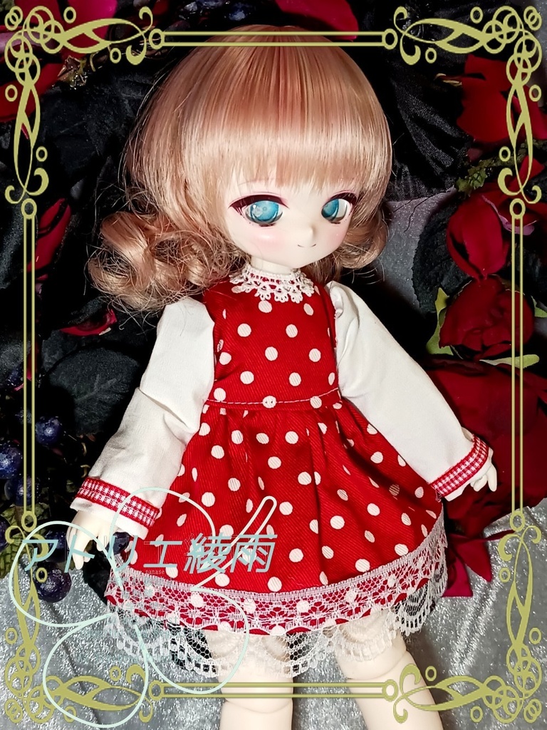 TinyFox　1/6　赤水玉ワンピース（セール品）