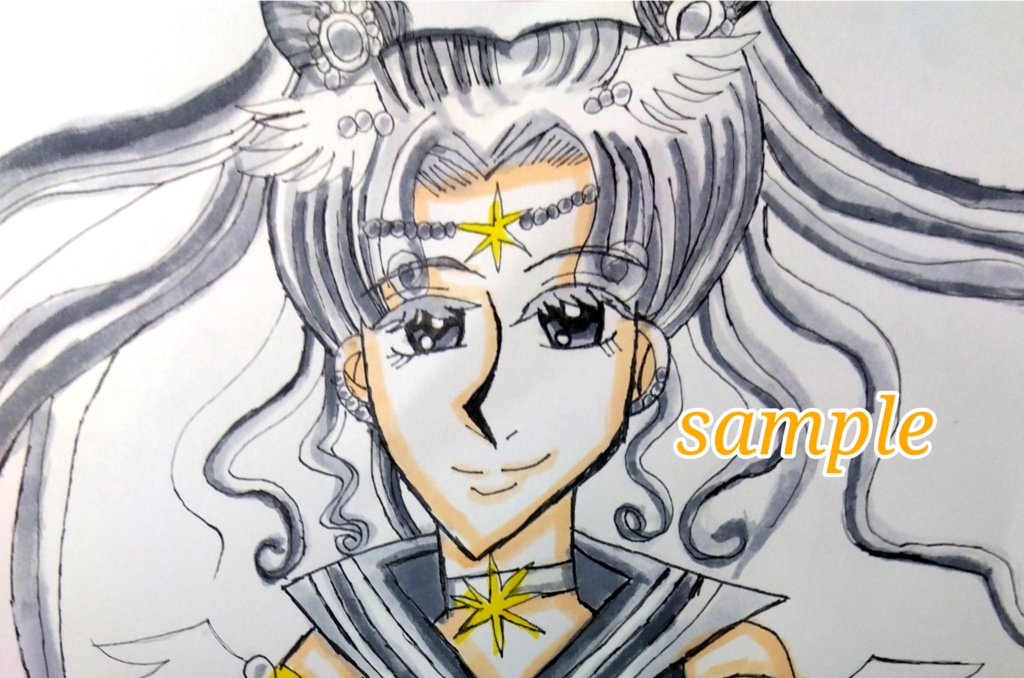セーラームーン 手描きイラスト コスモス